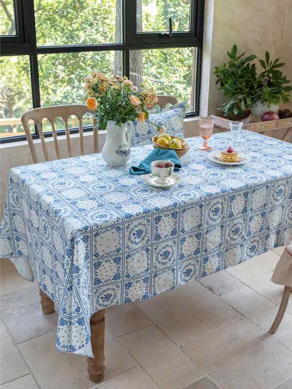 テーブルクロス おしゃれ アメリカン ダイニング テーブルカバー スクエア テーブルクロス テーブル 保護カバー 防水 コットン