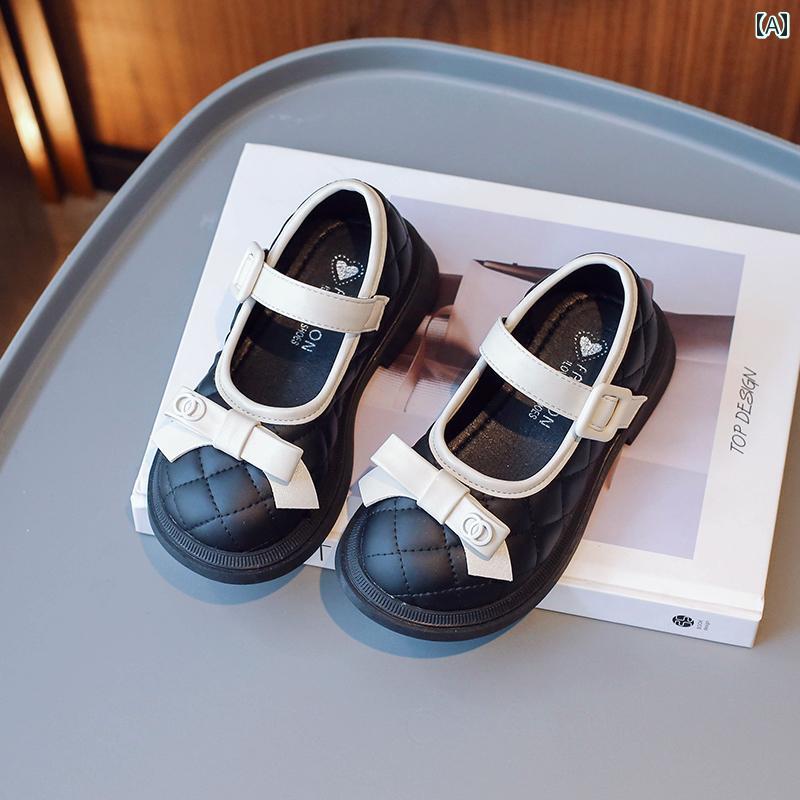 女の子 革靴 春秋 子供 プリンセスシューズ 女の子 ソフトソール 黒 シングルシューズ 卒園式 卒業式 ..