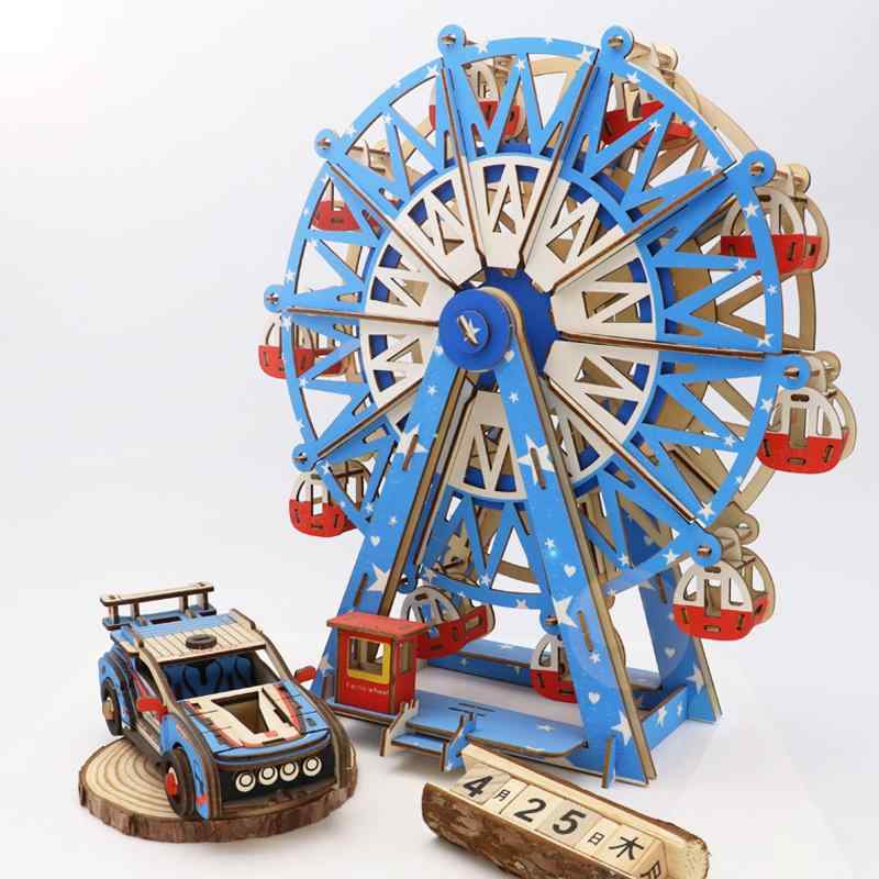 立体 パズル 知育 玩具 おもちゃ ギフト 趣味 diy 3D 立体パズル 頭脳派 子供 モチーフ 組み立て キッ..