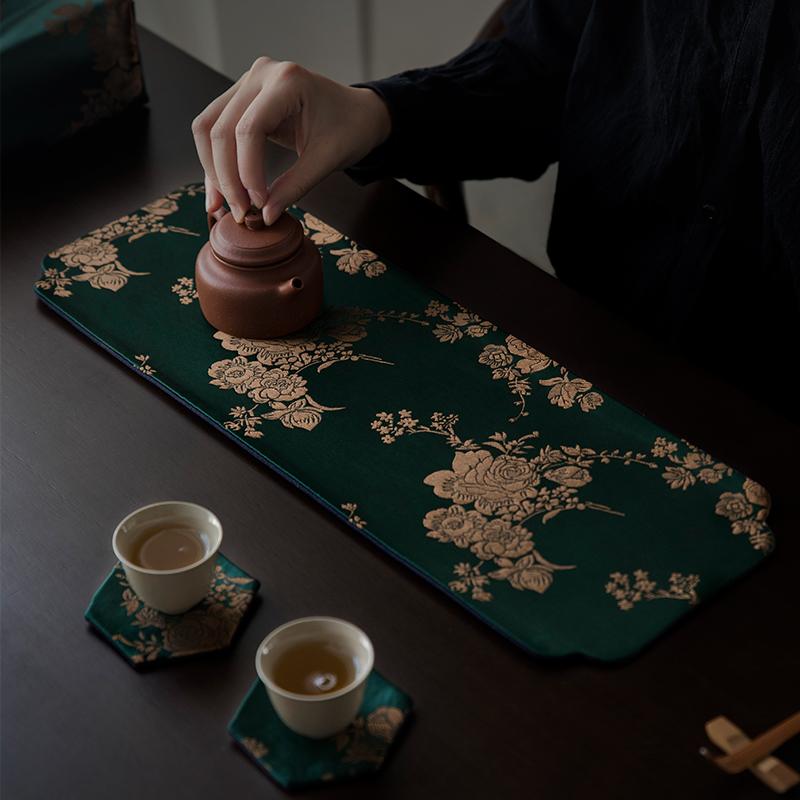 ティーマット レトロ おしゃれ インテリア テーブルクロス ランチョンマット 卓上 収納 ケース シート 雑貨 小物 装飾品 配膳品 テーブルセンター