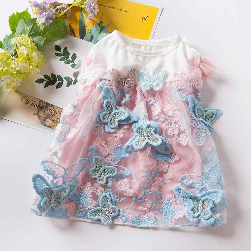 ドッグ ウェア ペット服 犬 猫 小型犬 チワワ ビション テディ ポメラニアン 服 ドレス スカート レース 刺繡 かわいい プリンセス 韓国