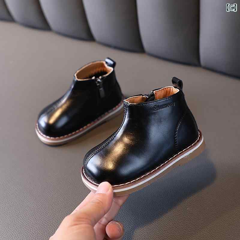 キッズ ベビー シューズ 子供靴 幼児 かわいい 普段使い生活 イベント 散歩 おしゃれ シンプル ショート ブーツ 赤ちゃん品