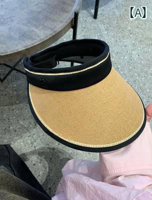 サンバイザー 帽子 日焼け防止 UVカット ショッピング ドライブ アウトドア スポーツ カジュアル ファ..