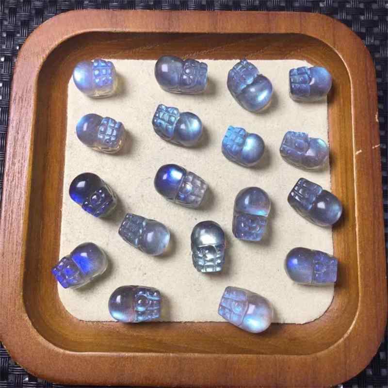 ナチュラル ブルー ムーンライト ヌード ライム ムーンストーン ブレスレット アクセサリー レディース ムーンストーン 彫刻 ピース 貔貅