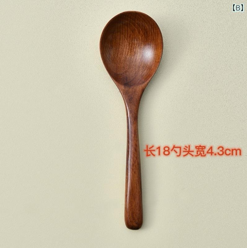 和風 スープ スプーン 家庭 木 ライススプーン 粥 鍋 お玉 無垢材 レードル ロングスプーン 韓国 北欧 ナチュラル うどん キッチン secure-depo-10417176 セキュアデポ サンプル画像3