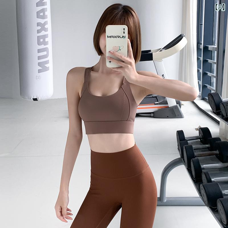 スポーツブラ フィットネス トップス ブラジャー プッシュアップ スポーツ ジム トレーニング ランニング バストアップ たるみ防止 レディース ランジェリー