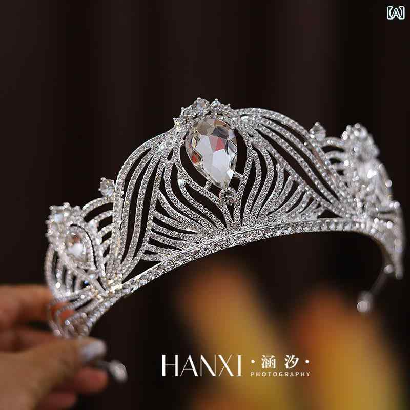 ヘア アクセサリー ティアラ ヘアバンド ジュエリー ブライダル ヘッド カチューシ...