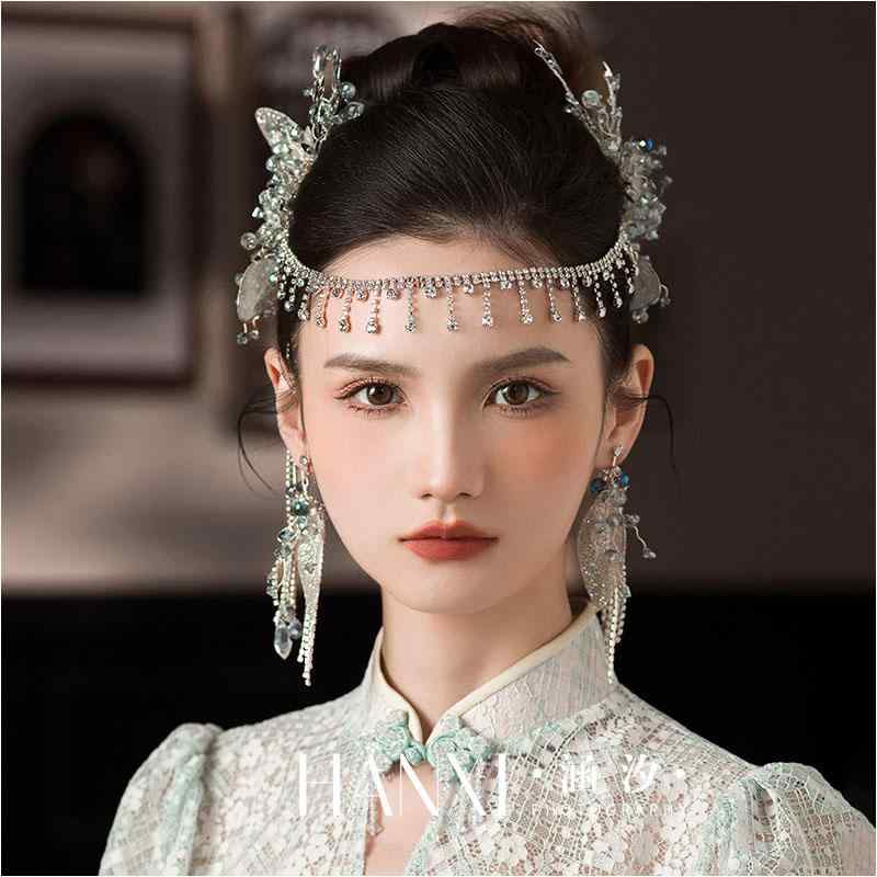 ヘア アクセサリー 髪飾り ジュエリー ブライダル ヘッド カチューシャ 結婚式 レディース フェアリー ..