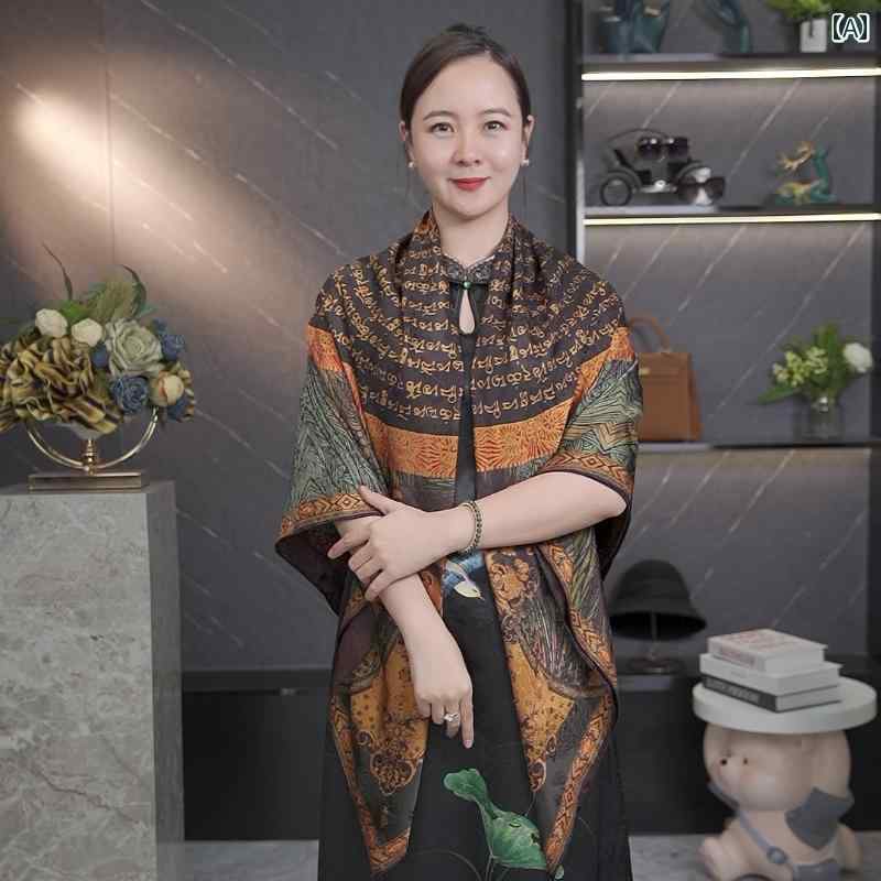 スカーフ ショール おしゃれ エスニック エレガント 上品 通勤 通学 ドライブ お食事 アウトドア デー..