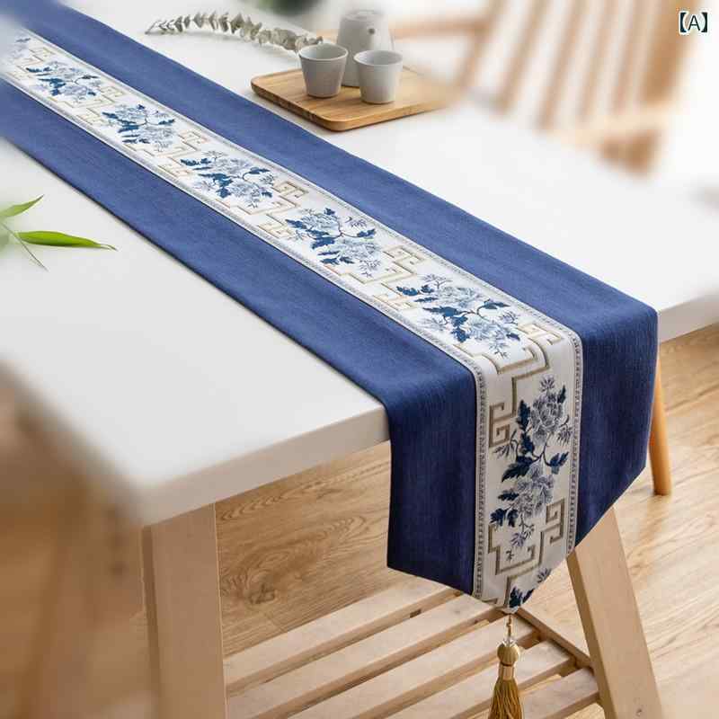 テーブルクロス テーブルランナー 中国 テーブル 赤 モダン 綿 リネン 布 アート 瞑想 コーヒーテーブル ティーシート