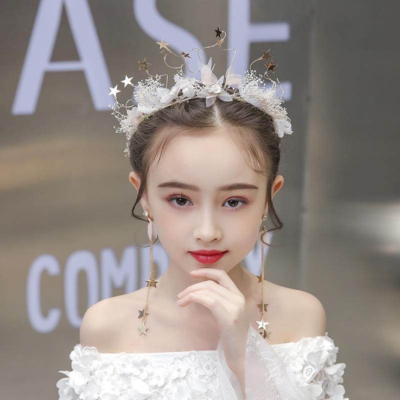 ティアラ 韓国 子供 クラウン プリンセス パフォーマンス 学生 パーティー 誕生日会 プレゼント 女の子..