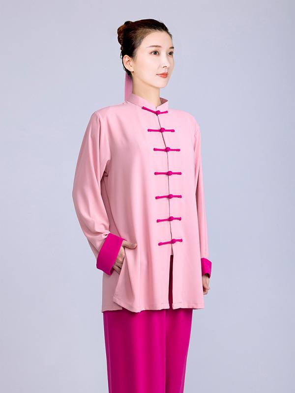 カンフー服 太極拳ウェア 武術着 体操 スポーツ トレーニングウェア 中国 太極拳 練習 競技 パフォーマンス エレガント レディース