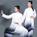 カンフー服 太極拳ウェア 武術着 体操 スポーツ トレーニングウェア 中国 太極拳 練習 競技 パフォーマンス エレガント レディース