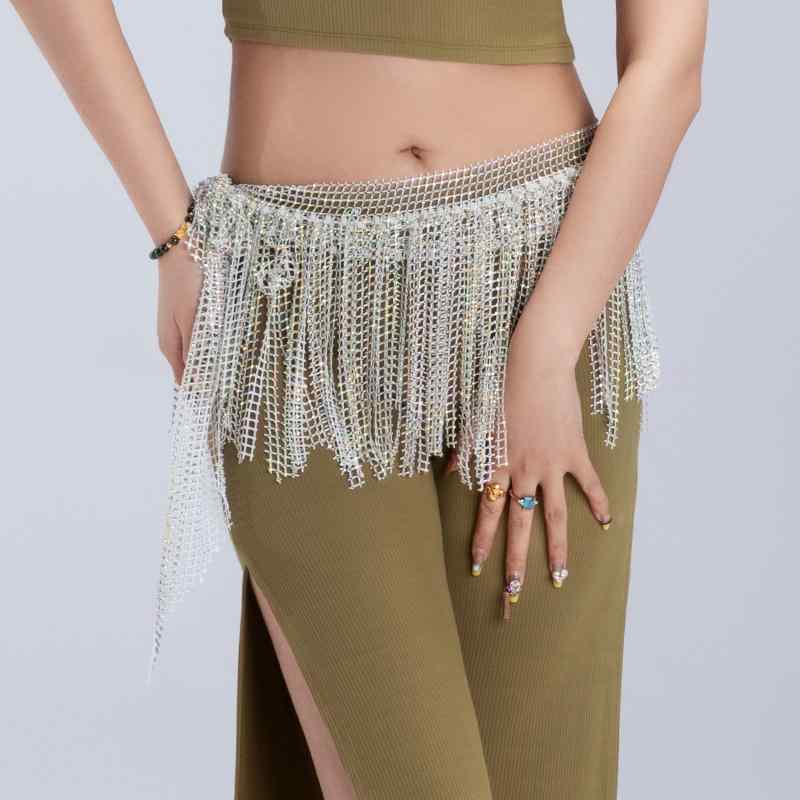 ベリーダンス チェーン アクセサリー ゴージャス ユニーク ショー オリエンタル ダンス フリンジ ウエ..