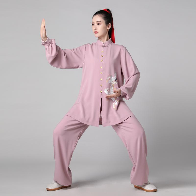太極拳ウェア カンフーウェア 体操 武術 スポーツウェア 中国 太極拳 練習 競技 パフォーマンス エレガ..