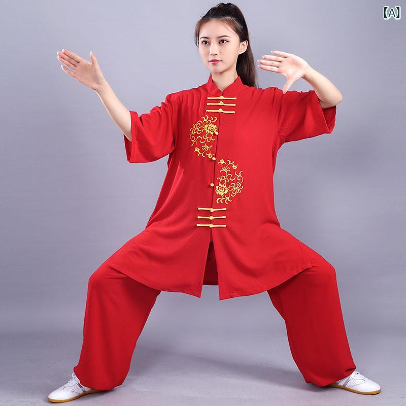 太極拳ウェア カンフー 体操 武術 スポーツウェア トレーニングウェア 中国 太極拳...