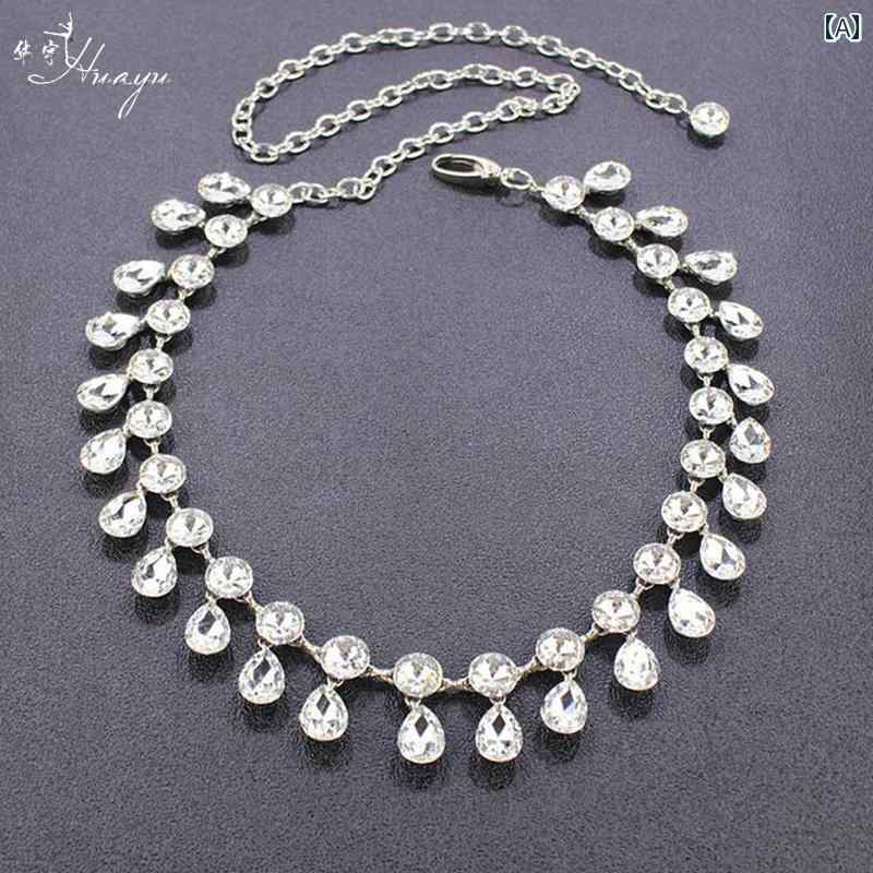 ファッション 華遊 ベリーダンス ウォータードロップ ウエストチェーン 練習服 ウエスト チェーン アクセサリー ベルト レディース