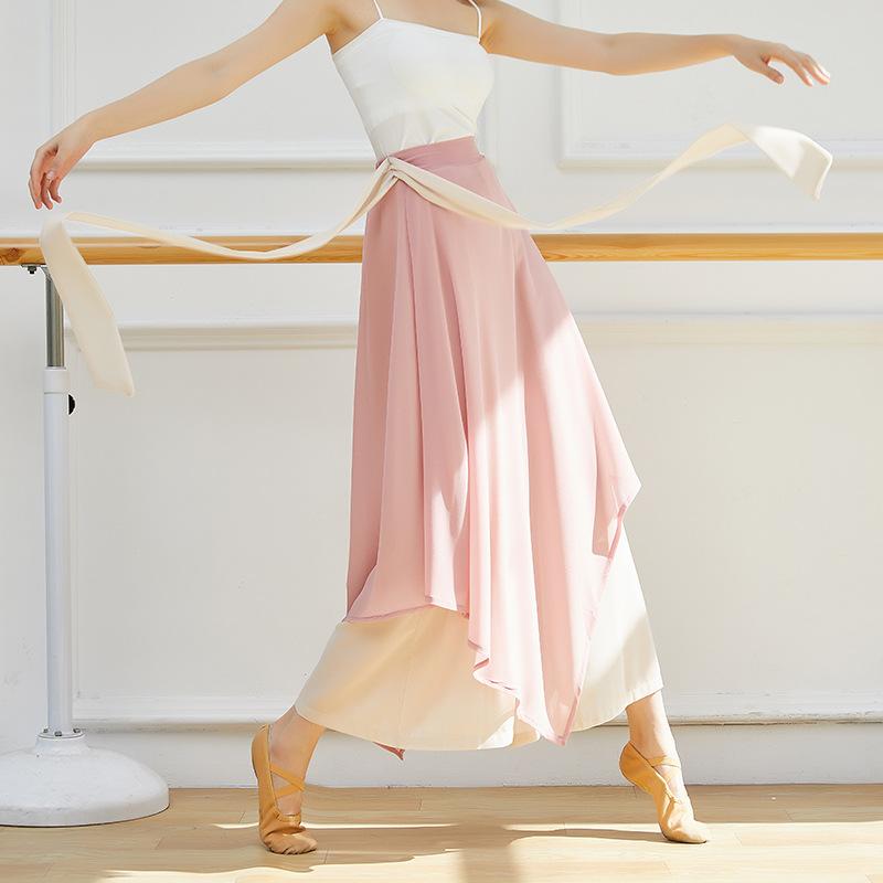 クラシック ダンス 衣装 スカート ズボン パフォーマンス 服 レディース エレガント モダン ダンス 中国 舞踊 ワイド スカート フレアースカート