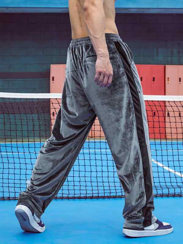 Jersey Pants - ジャージ スウェット ロング パンツ ズボン トレーニング スポーツウェア フィットネス ジム アウトドア レジャー カジュアル シンプル メンズ ファッション ゆったり