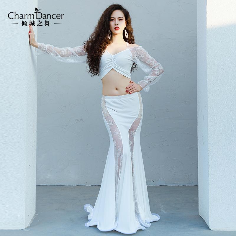 アリュールダンス ベリーダンス レース エレガント マーメイドスカート パフォーマンス ロングスカート トップス