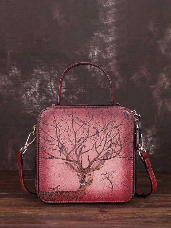 ショルダーバッグ ハンドバッグ トートバッグ 牛革 トラベル 旅行 レジャー ドライブ 買い物 通勤 通学 カジュアル レディース レディース レトロ ストラップ 大容量 エスニック