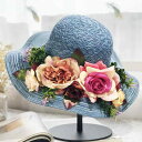 麦わら帽子 ストローハット 帽子 ハット 日焼け防止 ワイド レジャー トラベル 旅行 ビーチ サンシェード 通気性 メッシュ 日よけ アウトドア レディース