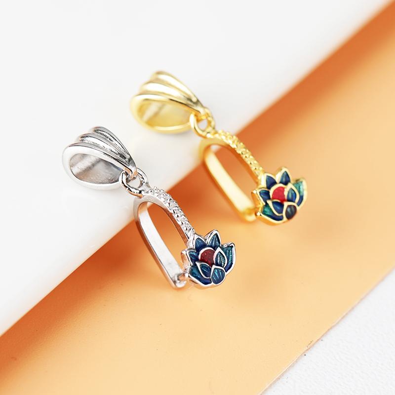 アクセサリー パーツ diy ペンダント バックル ヘッド S925 スターリング シルバー ペンダント バックル シルバー クリップ ネックレス ペンダント バックル