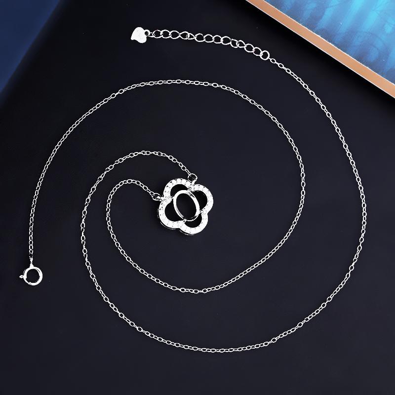 ハンドメイ ペンダント S925 スターリング シルバー ペンダント チェーン付 石し 華やか ゴージャス ホ..