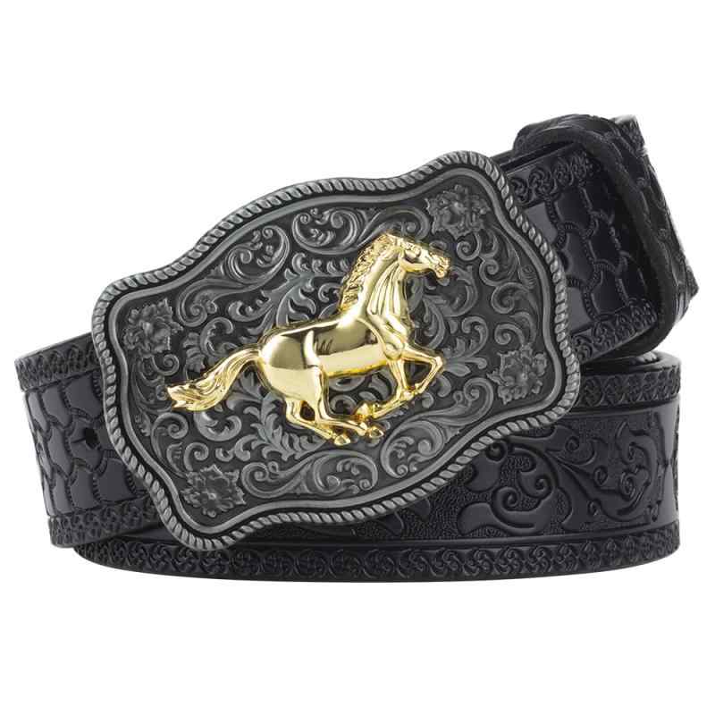 其它 - カウボーイ ベルト バックル レトロ レザー 小物 メンズ サスペンダー 紳士 メンズ ファッション 雑貨 衣料品 オールシーズン アクセサリー カジュアル