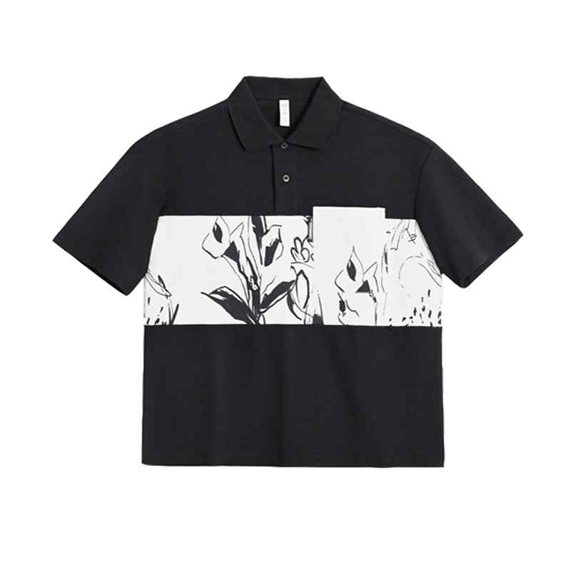 夏 メンズ 半袖 ポロシャツ カジュアル トップス メンズ スタイリッシュ 個性 おしゃれ