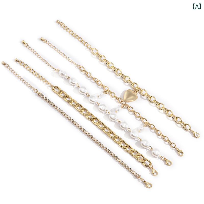 ビーチ 水着 アクセサリー ブレスレット セット アクセサリー シンプル アクセント ワンポイント おし..