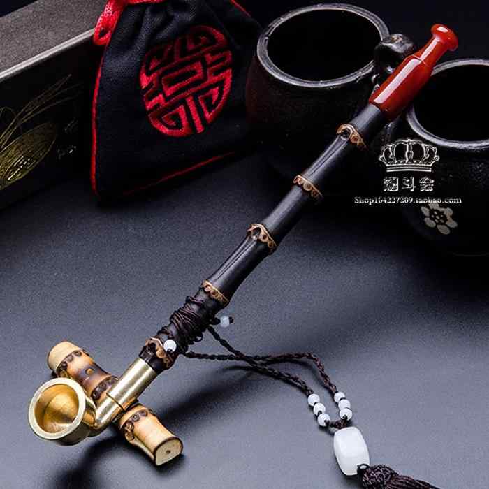キセル 喫煙パイプ 喫煙具 タバコ フィルター ロング 雑貨 ポット 小物 中国風 装飾品 アンティーク 昔..