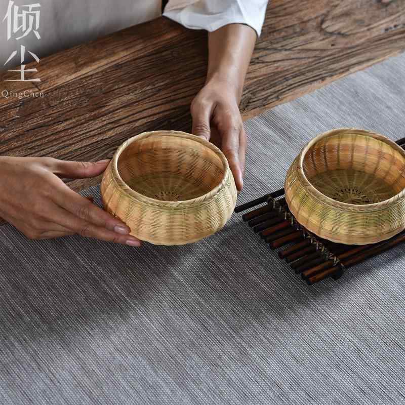 茶道具 竹か 食器 バスケット 雑貨 小物 編み 小さめ 配膳品 テーブルセンター 道具 レトロ
