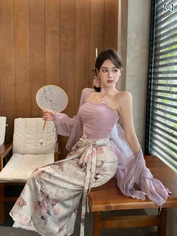 チューブトップ ビスチェ ロングスカート セットアップ タイトシルエット 夏 リボン リゾート セクシー 魅惑 レディース