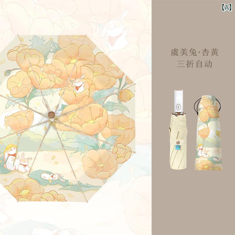 傘 晴雨兼 レディース 折りたたみ傘 軽量 小型 レディース 日傘 日焼け防止 UVカット ワンタッチ 傘 豪華 折りたたみ 日よけ さわやか 見栄え