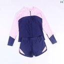 レディース 水着 トップス+パンツ 長袖 日焼け防止 速乾 ビーチ プール リゾート バカンス スリムフィット