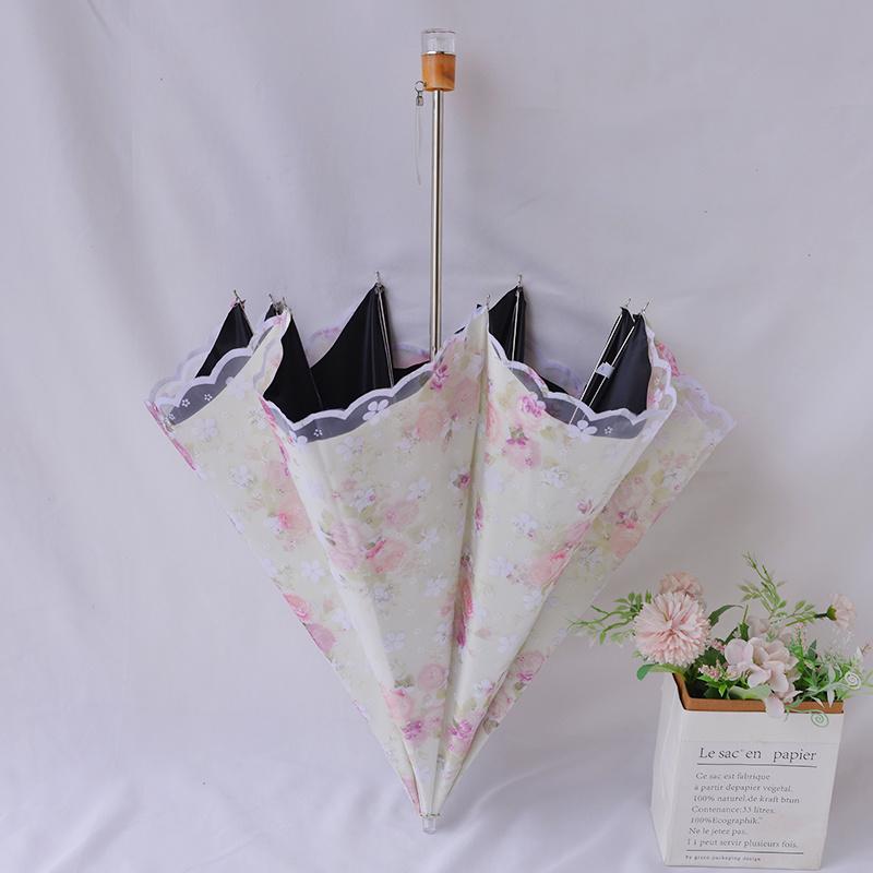 レディース 晴雨兼 レトロ 牡丹 花 折りたたみ傘 レース 日焼け防止 パラソル 紫外線防止 UPF50+ レディース 二層 日傘 晴雨兼傘 フェミニン