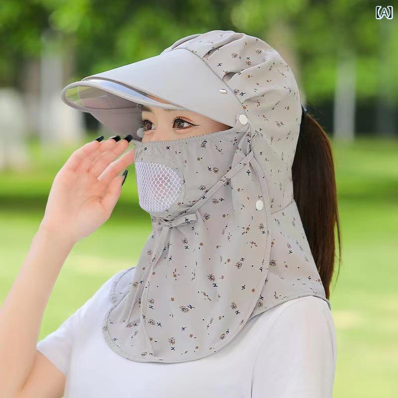 帽子 ベール 紫外線対策 夏 園芸 農作業 アウトドア レディース ファッション マスク 日焼け防止 日除..