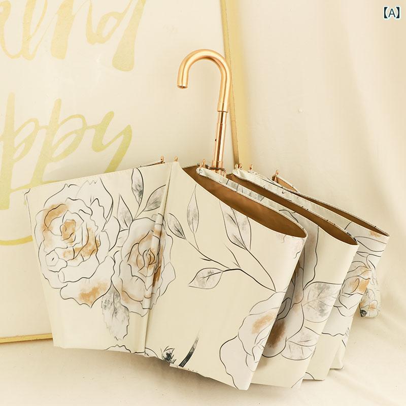 日傘 折りたたみ傘 アルミニウム合金 軽量 日焼け防止 晴雨兼 日焼け対策 三つ折り レディース レディース