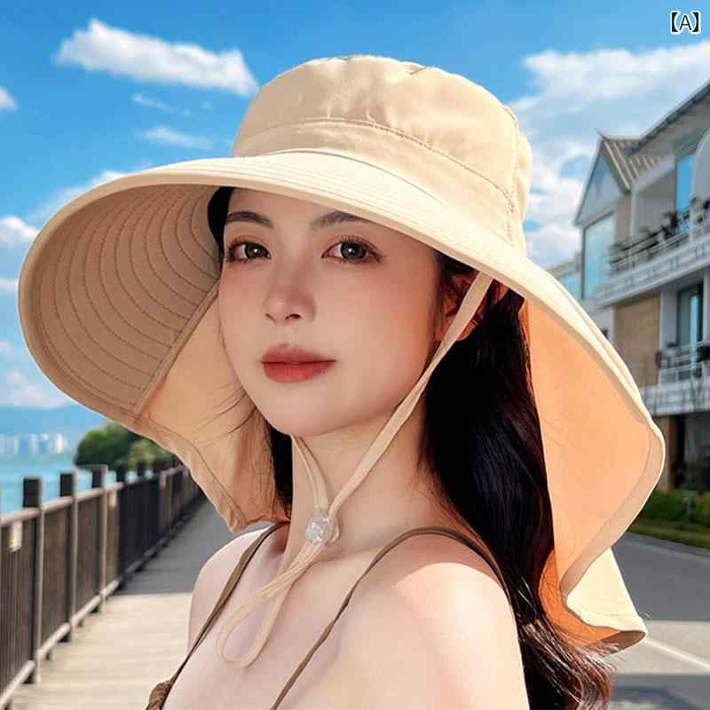 釣り 帽子 レディース レディース ファッション 日除け 日焼け防止 フェイスカバー 紫外線対策 防水 防..