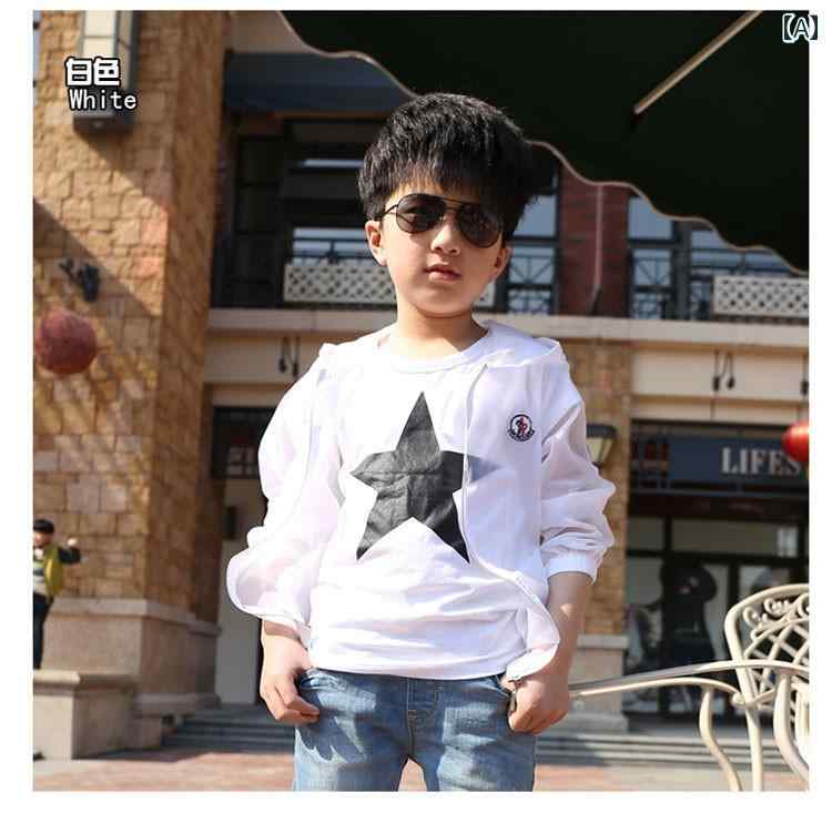 子供 日焼け防止服 夏 保護 メンズ レディース キッズ 女の子 男の子 薄手 通気性 ジャケット かわいい(4.0)