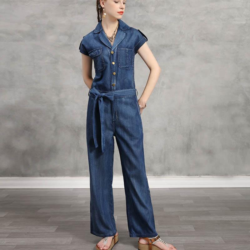 つぎ 作業着 レディース 夏 カジュアル ジャンプ スーツ 大きいサイズ ジーンズ ズボン レトロ 刺繍 ハイウエスト かわいい 美 かわいい 脚長効果