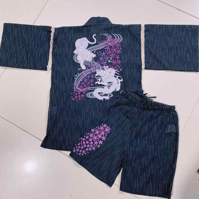 キッズ ファッション 甚平 浴衣 着物 スウェット スーツ セット パンツ ショート ウェア ナイト ルーム..