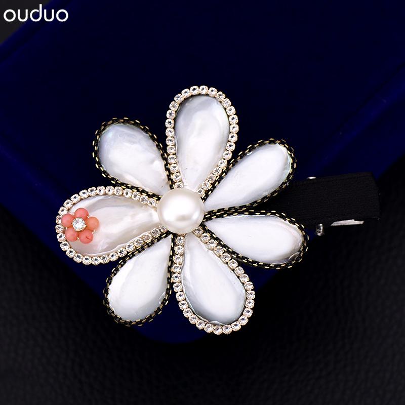 ヘアクリップ レディース 婦人 ヘアアクセサリー ピン クリップ モチーフ 花 フラワー レトロ レトロ 韓国 前髪 サイド 小物 装飾