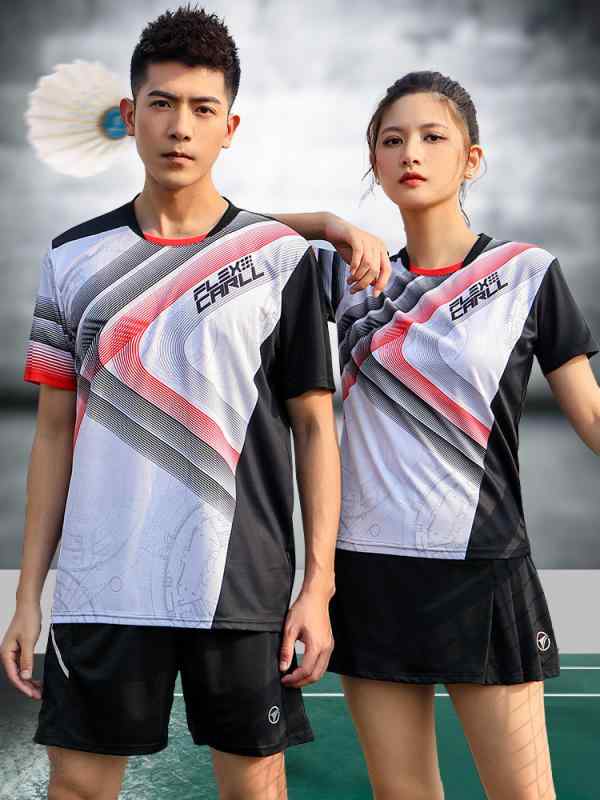 メンズ レディース バドミントン スーツ 速乾 テニス 卓球 ジャージ 夏 ランニング スポーツウェア