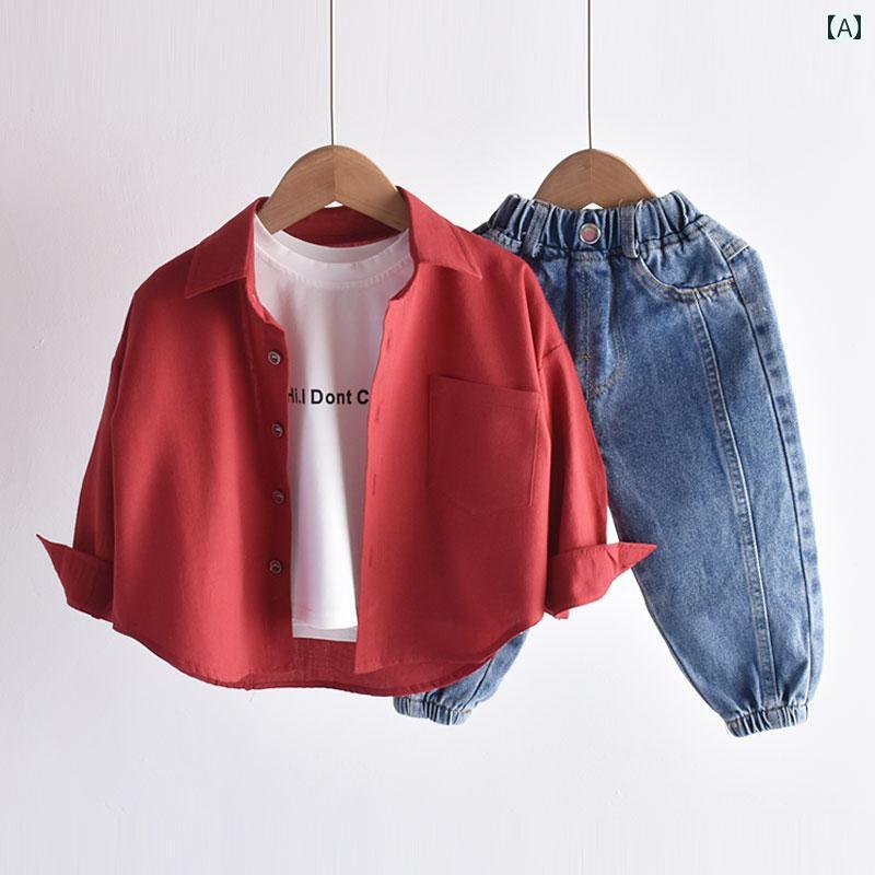 子供服 トップス シャツ カジュアル 通学 通園 アウトドア 長袖 クール 男児 男の子 キッズ 春秋