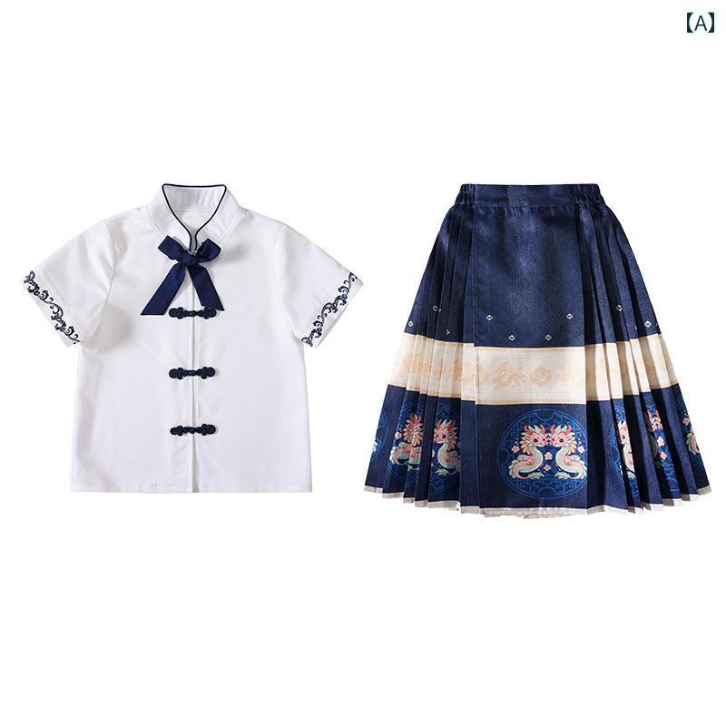 Occidental Goods - 子供服 キッズ ファッション 男の子 女の子 チャイナ 制服風 カレッジ セットアップ 夏 カジュアル