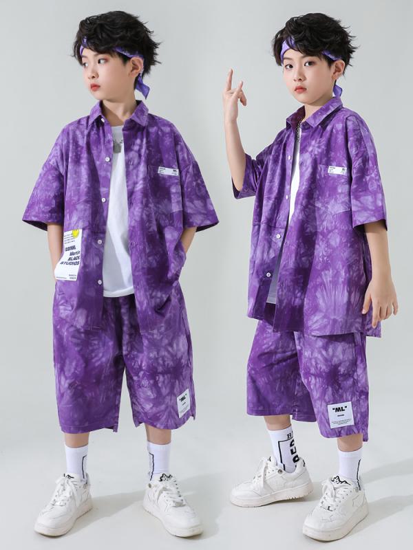 子供服 子供 ヒップホップ 男の子 夏 シャツ パフォーマンス 衣装 女の子 ストリー...