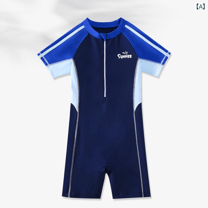 キッズ 水着 ウェットスーツ スイムウェア 子供 男の子 夏 海 プール ビーチ 海水浴 レジャー マリンスポーツ