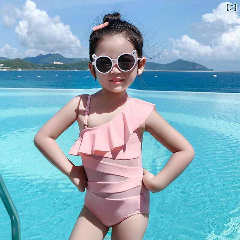 キッズ 水着 カバーオール スイムウェア 子供 女の子 夏 海 プール ビーチ 海水浴 ...